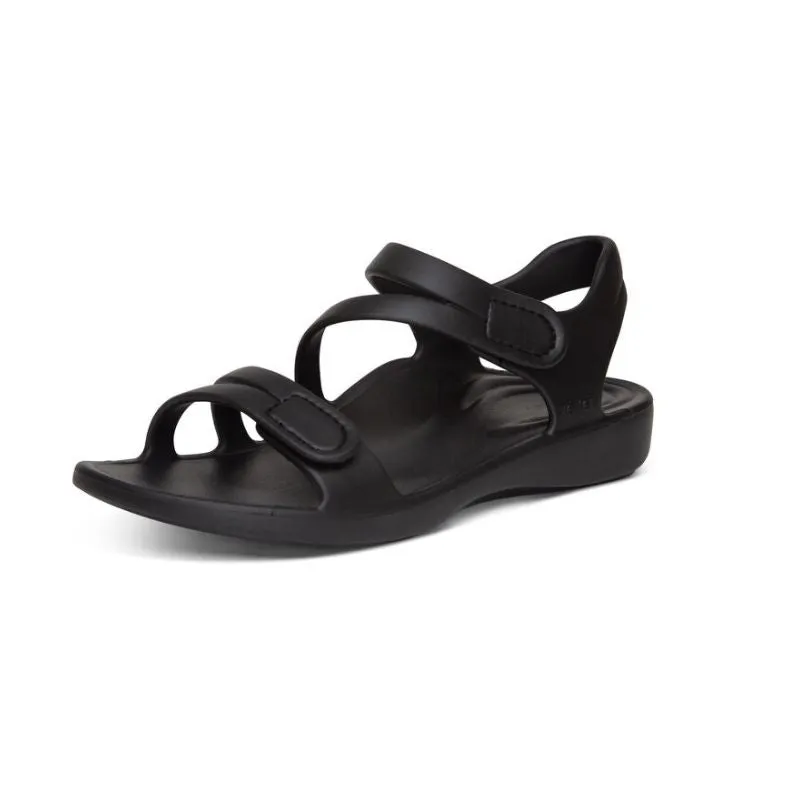 Aetrex Jillian Sport Black Women's Sandals