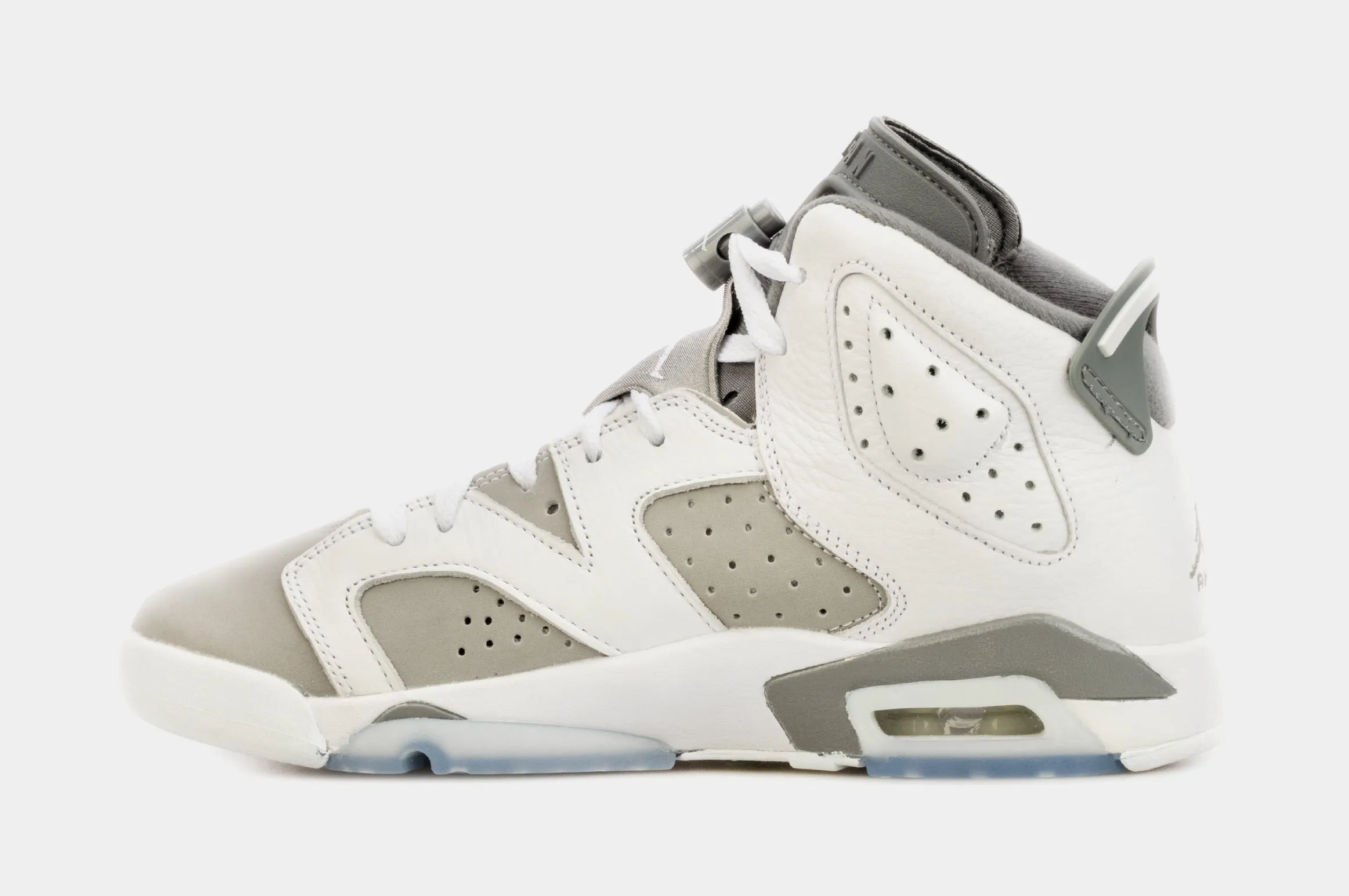 Air Jordan 6 Retro Cool Grey Grade School Lifestyle Shoes (White/Grey)