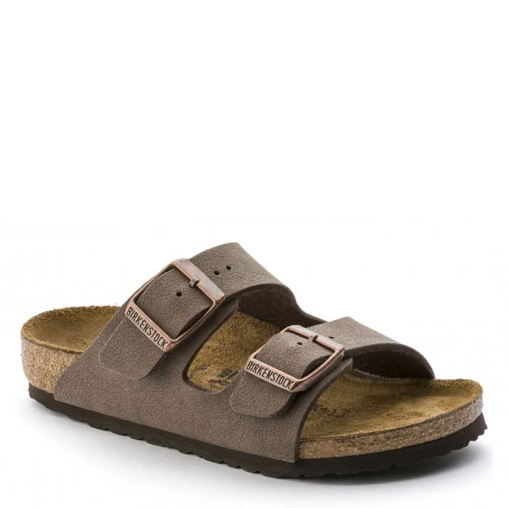 Birkenstock Kids Arizona Birkibuc in Mocha (Narrow Width)