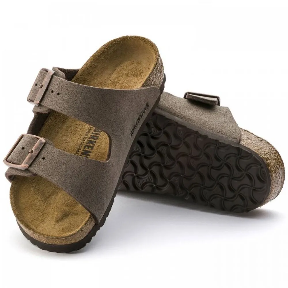 Birkenstock Kids Arizona Birkibuc in Mocha (Narrow Width)