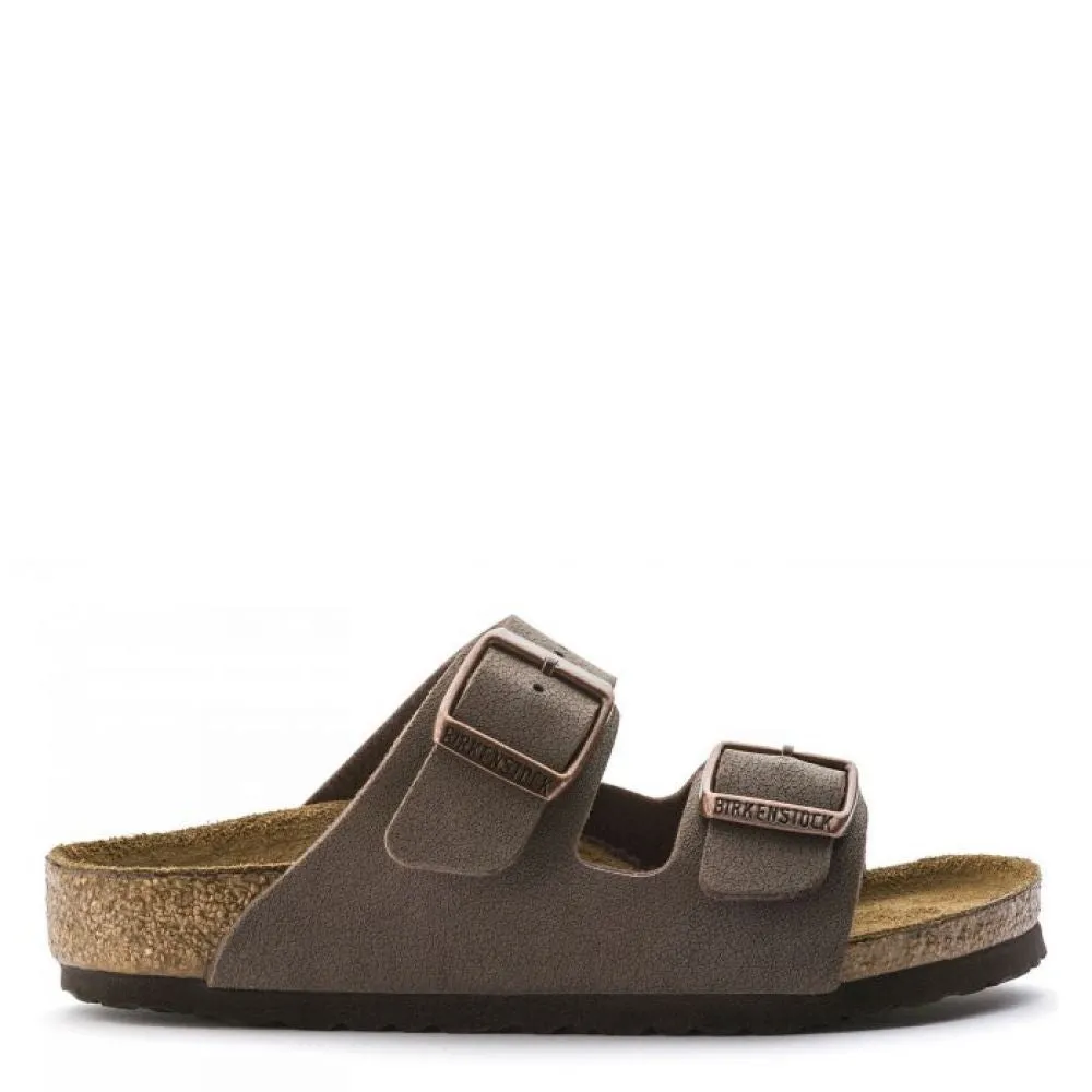 Birkenstock Kids Arizona Birkibuc in Mocha (Narrow Width)