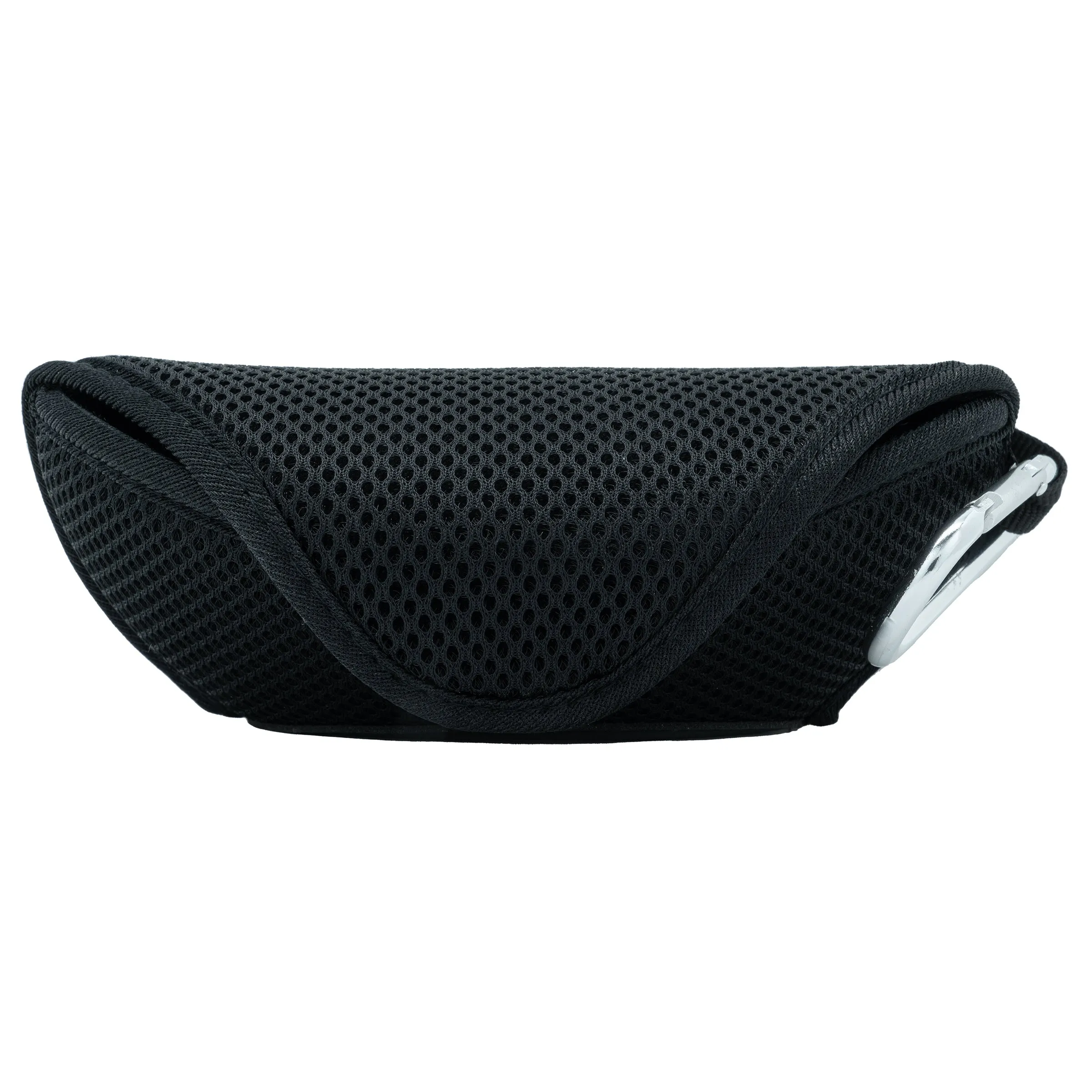 Black Sports Flap Closure Case with Metal Clip