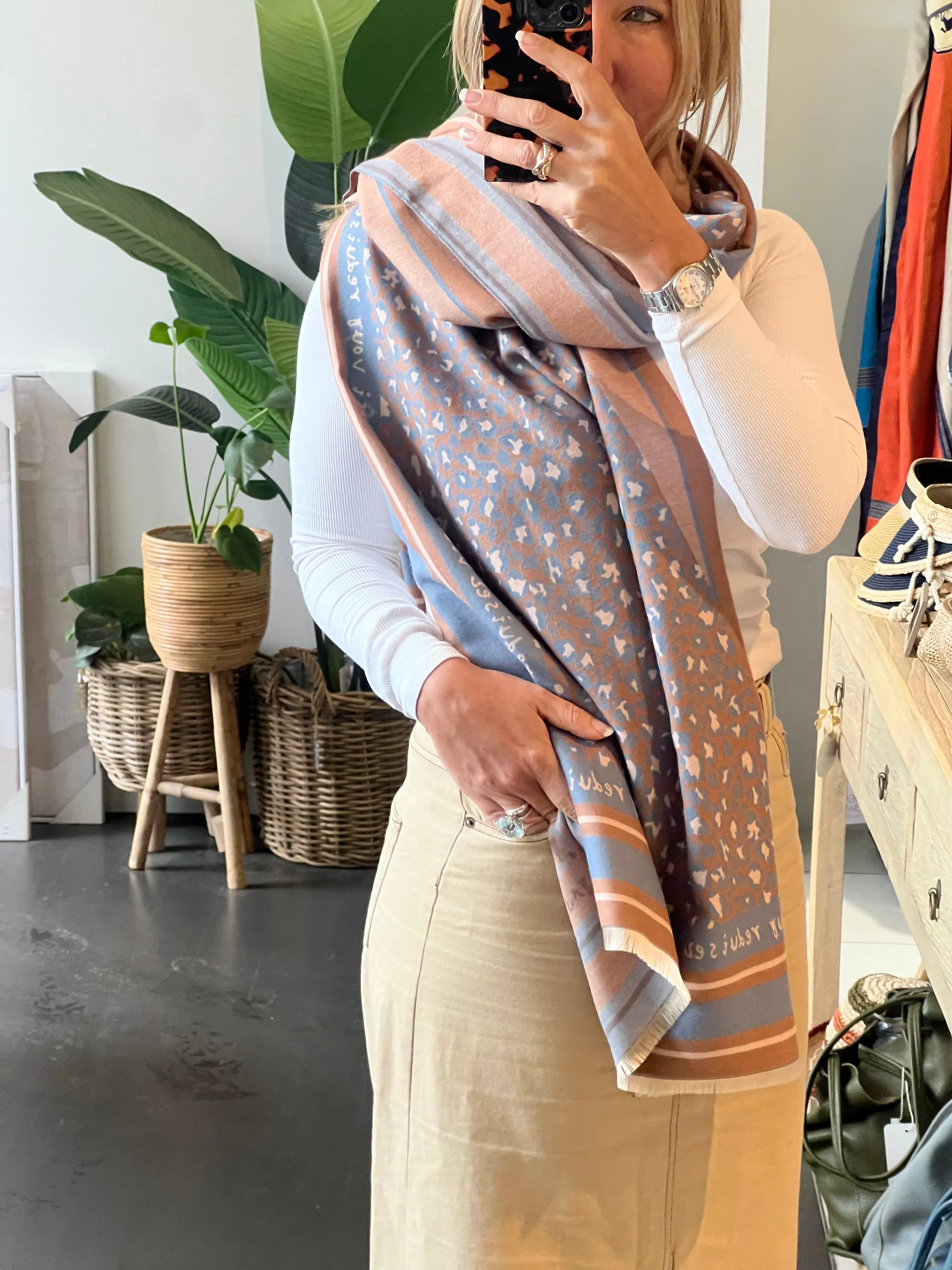 Blue Hues Scarf Wrap