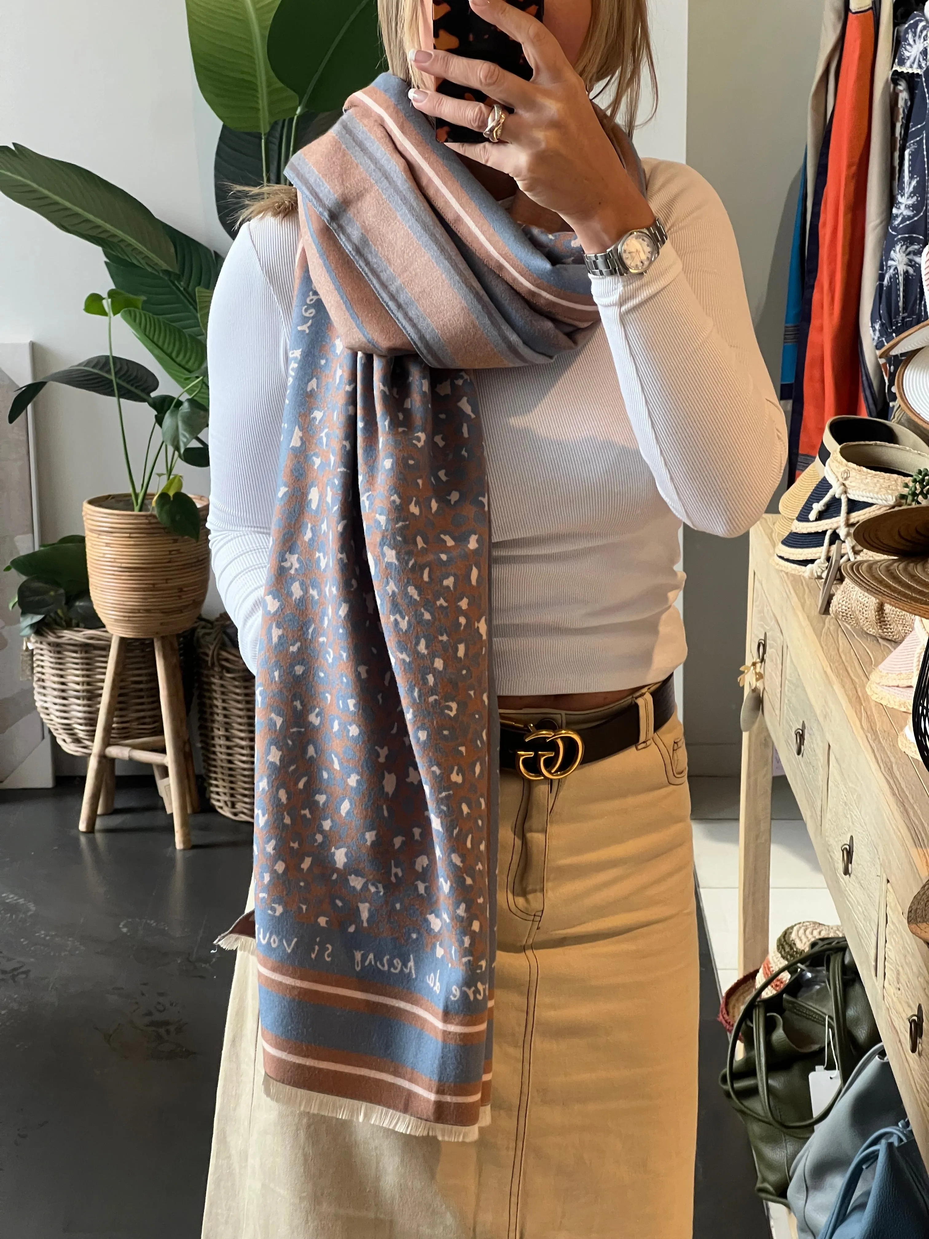 Blue Hues Scarf Wrap