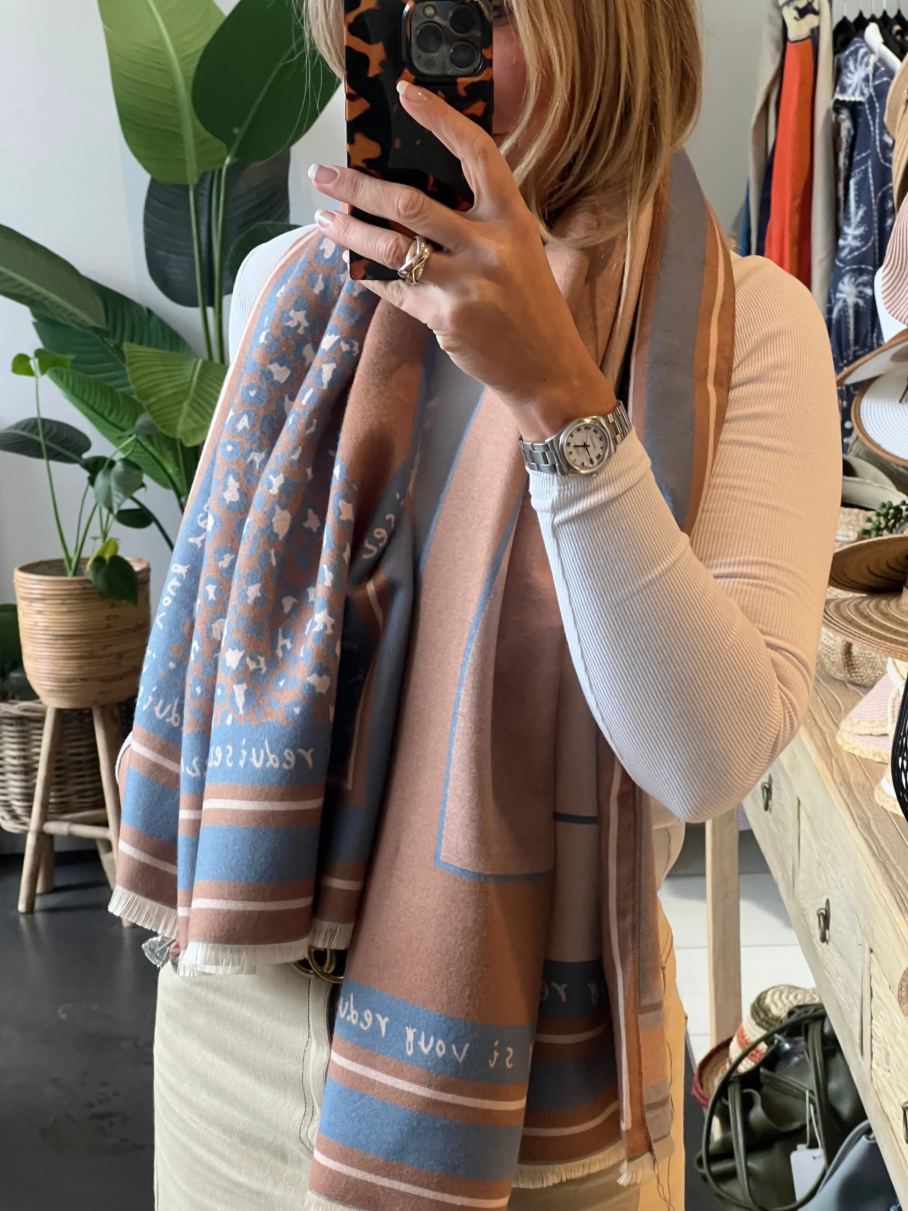 Blue Hues Scarf Wrap