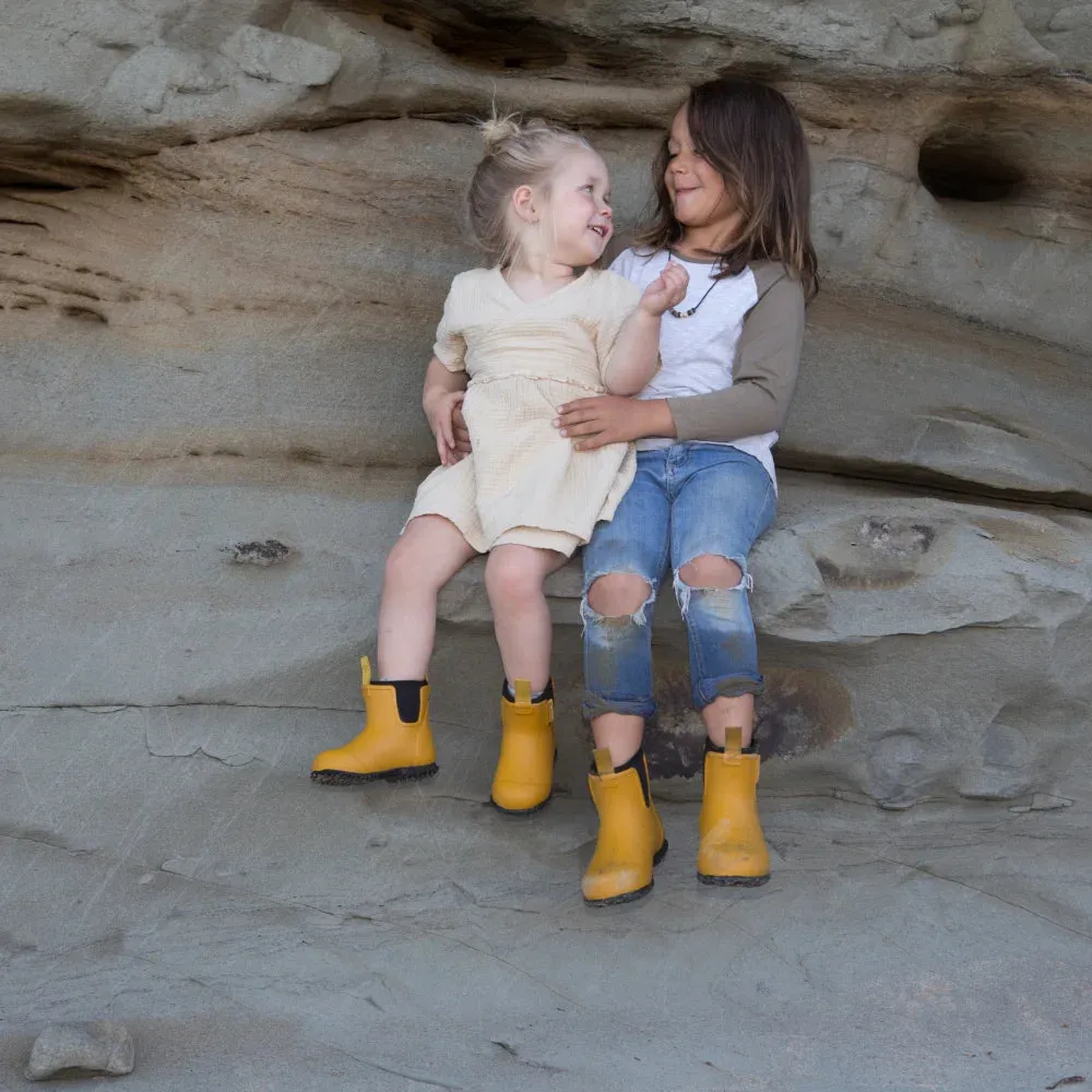 Bobbi Kids Gumboot // Mustard Yellow