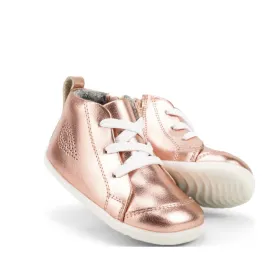 Bobux Step Up SU Alley Oop Boot Rose Gold Metallic