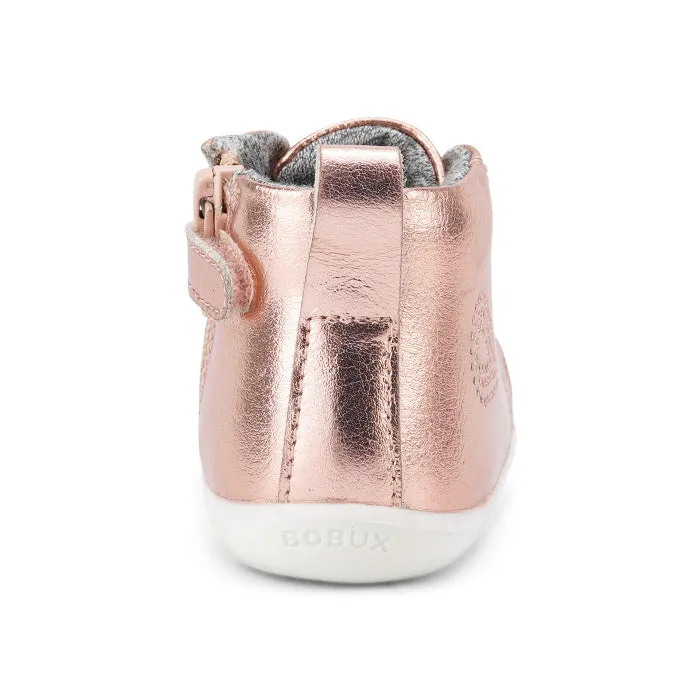 Bobux Step Up SU Alley Oop Boot Rose Gold Metallic