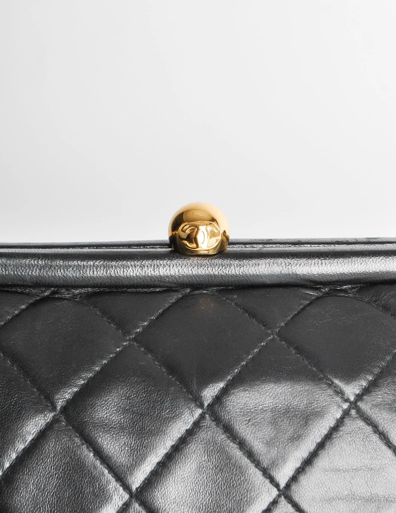 Chanel Vintage Black Quilted Crossbody Bag