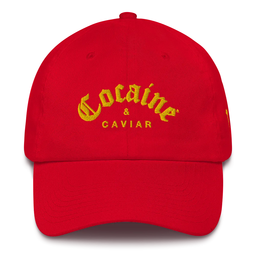 COCAINE & CAVIAR BRAND DAD'S HATS