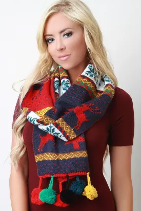 Colorful Christmas Scarf