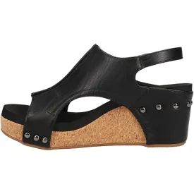 Corkys Footwear (WSL Women`s Corkys Carley Black Metallic Wedge Black 8