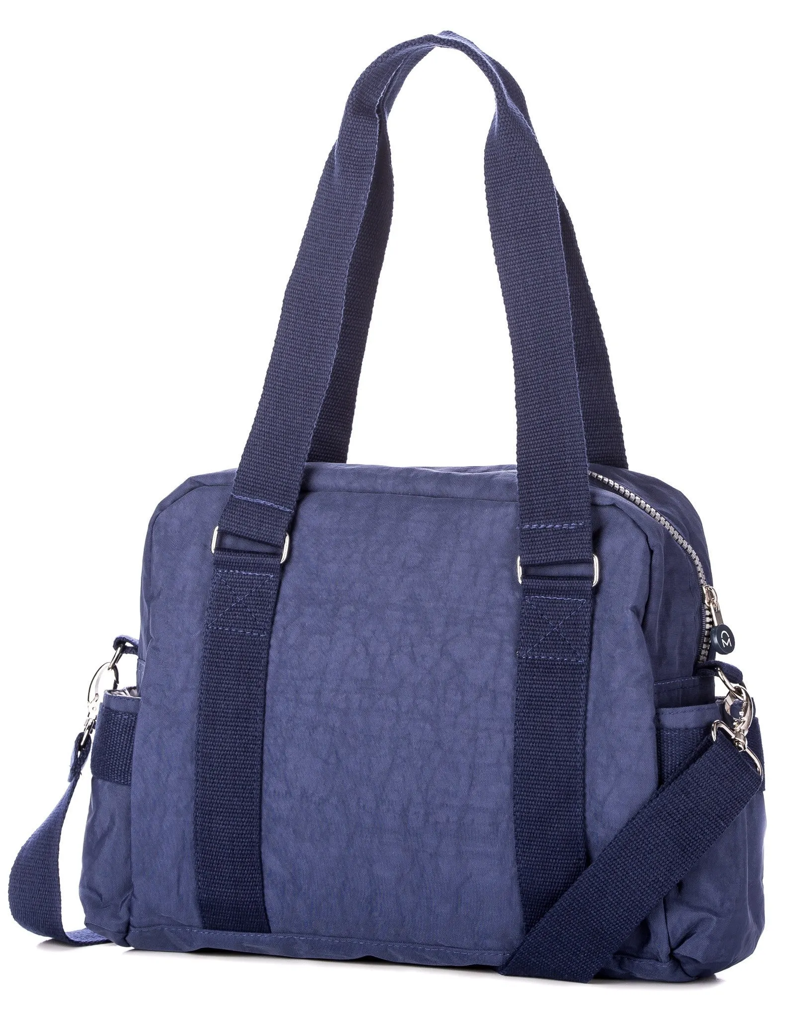 Crinkle Nylon Heavy Duty Everyday Satchel Bag