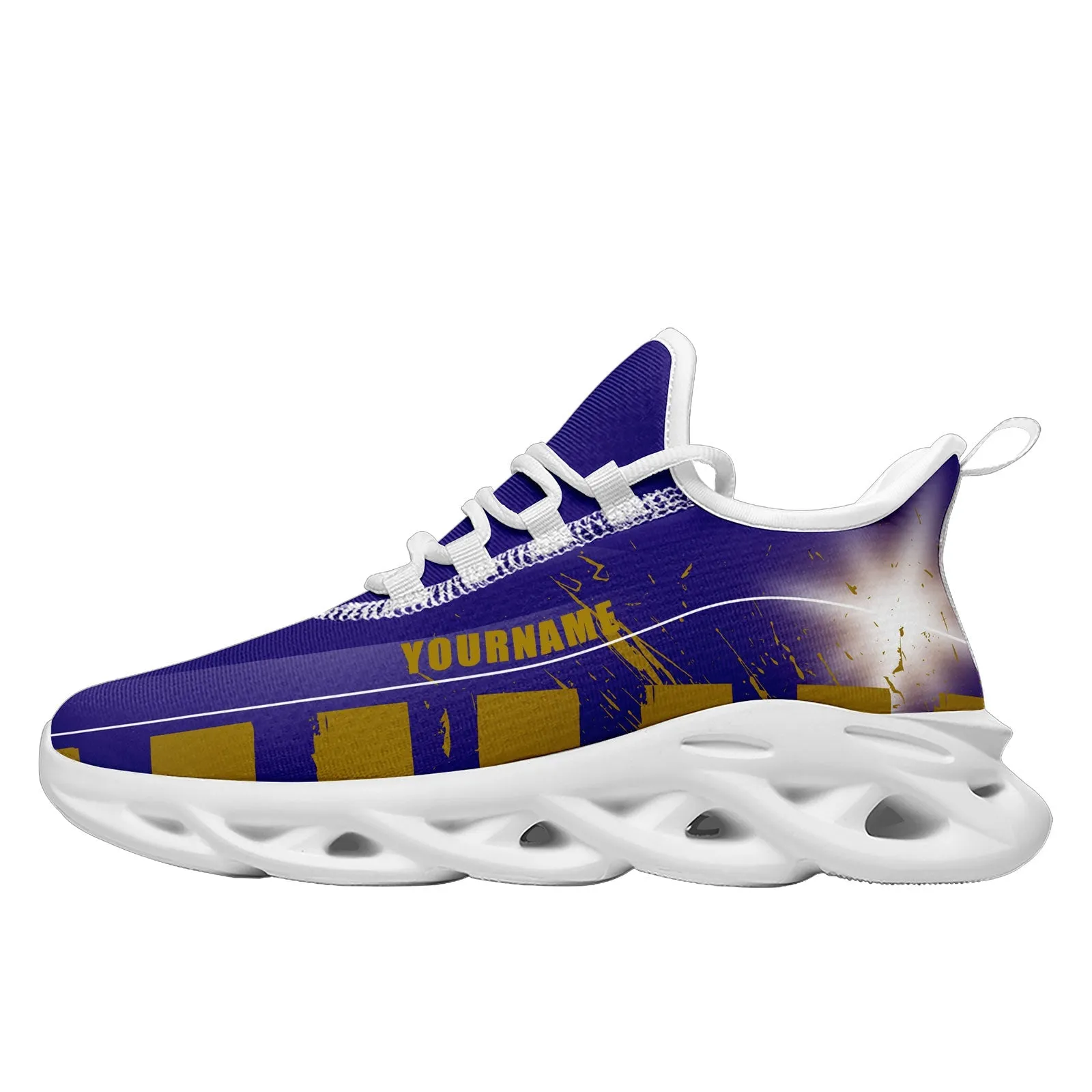 Custom Purple Yellow Baltimore Maxsoul Shoes Personalized Sneaker FN003-D020260-2 Custom Online