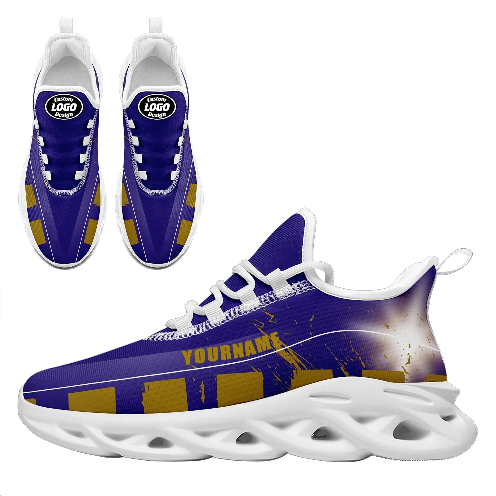 Custom Purple Yellow Baltimore Maxsoul Shoes Personalized Sneaker FN003-D020260-2 Custom Online