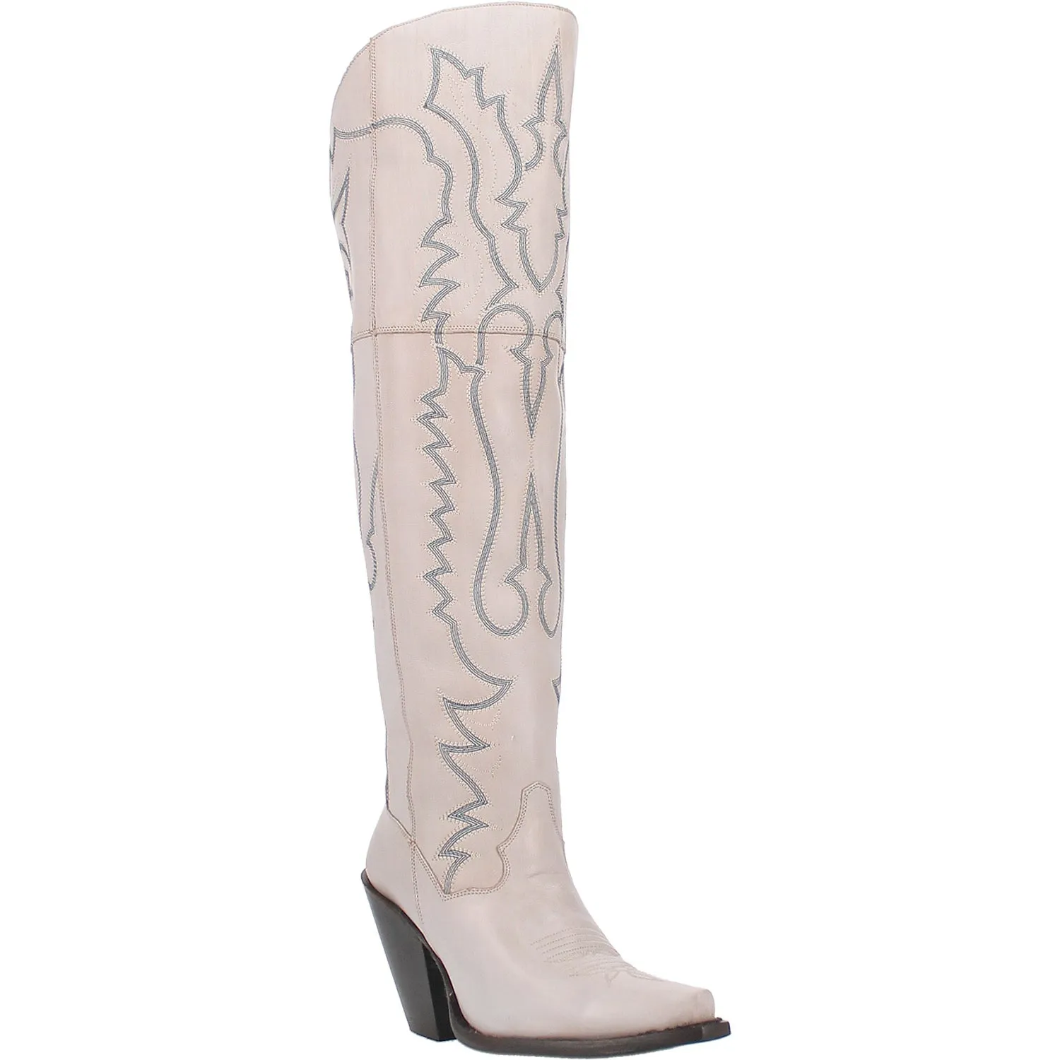 Dan Post Womens Loverly Fashion Boots Leather White 9 M