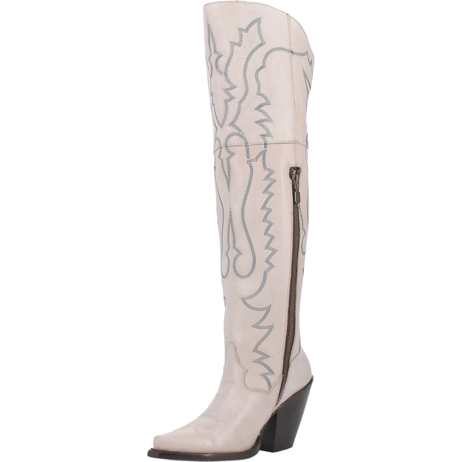 Dan Post Womens Loverly Fashion Boots Leather White 9 M