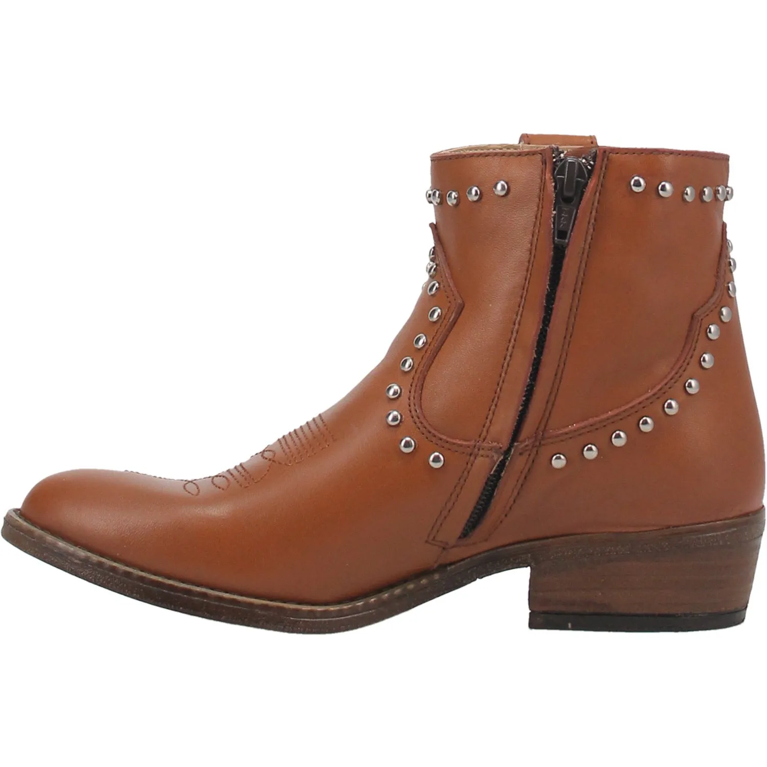 Dingo Womens Destry Bootie Leather Camel