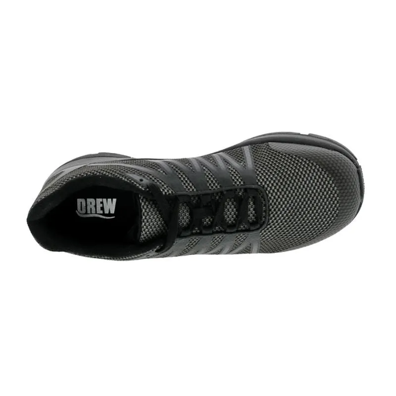 Drew Player Black Wide Mesh Men's Sneakers