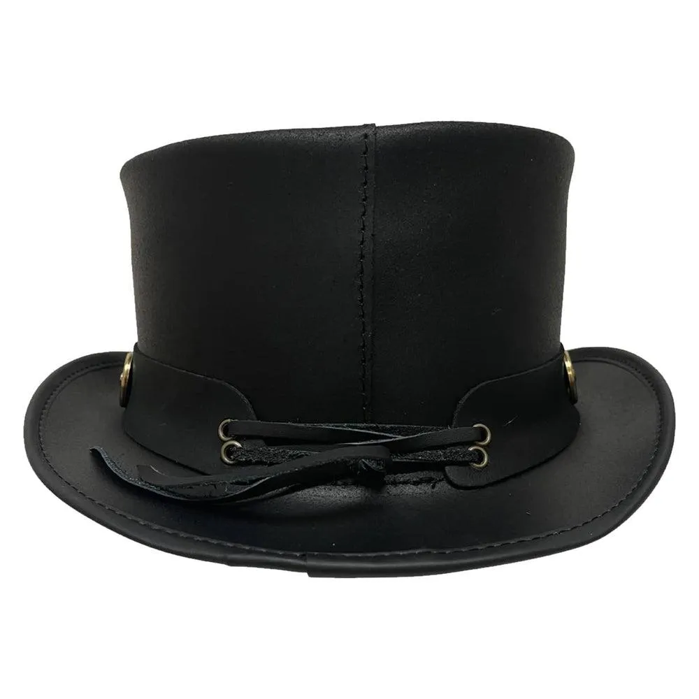 El Dorado Bullet | Mens Leather Top Hat with Bullet Hat Band