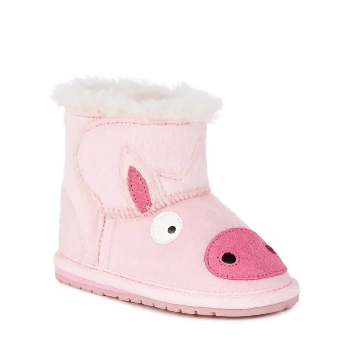 EMU - Toddlers - Piggy Walker baby bootie Pink NOT RETURNABLE