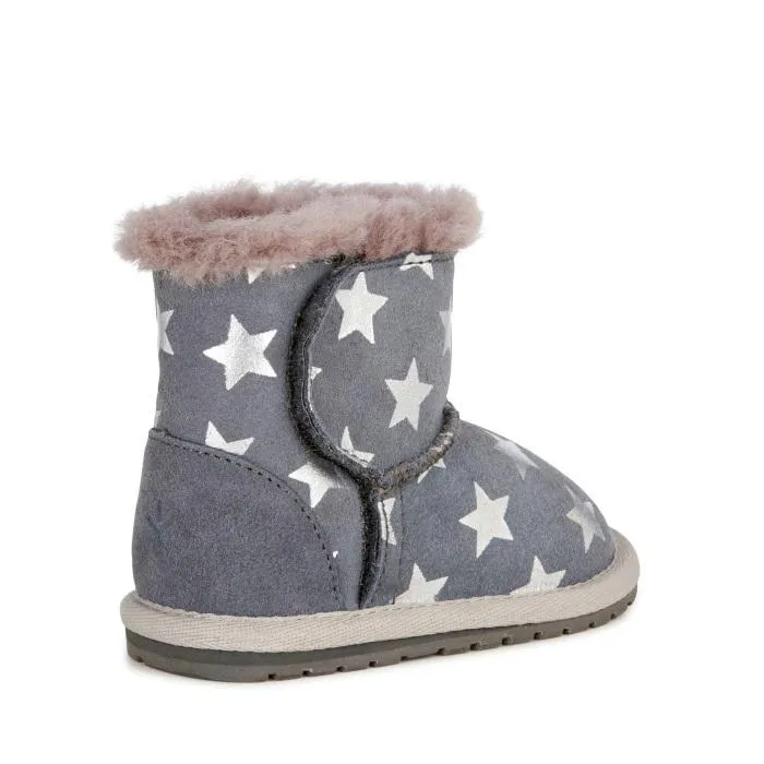 EMU - Toddlers - Starry Night Walker baby bootie Grey NOT RETURNABLE