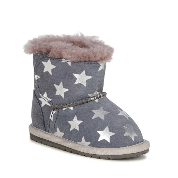 EMU - Toddlers - Starry Night Walker baby bootie Grey NOT RETURNABLE