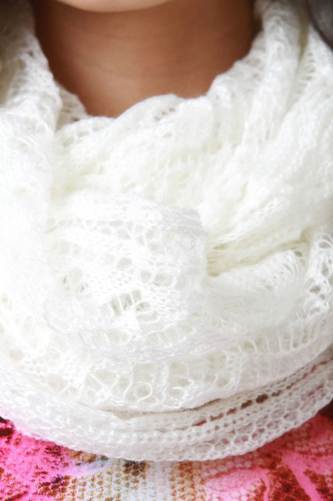 Ethereal Fine Knit Fabrication Scarf