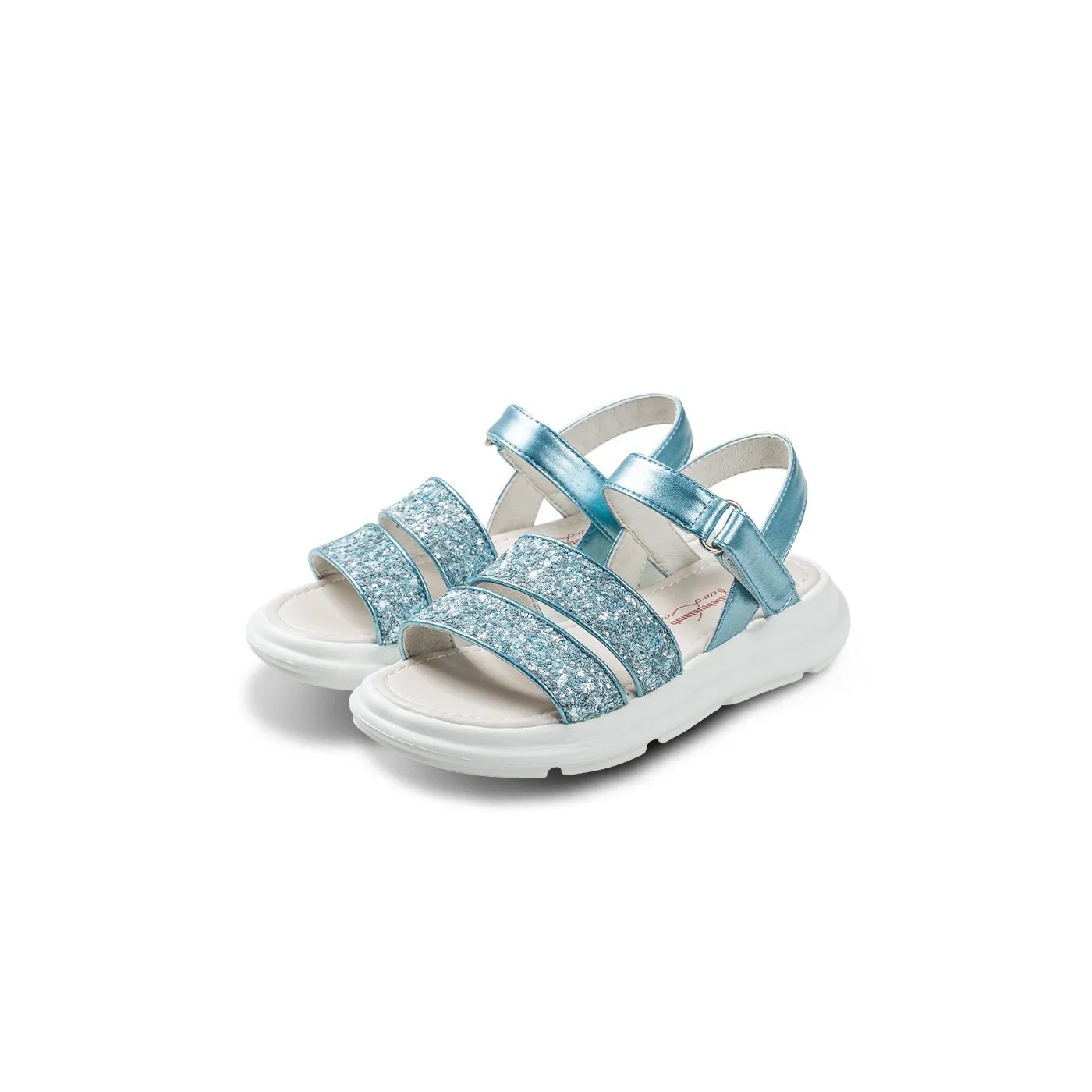 Frozen World Girl Metallic Blue Sandals