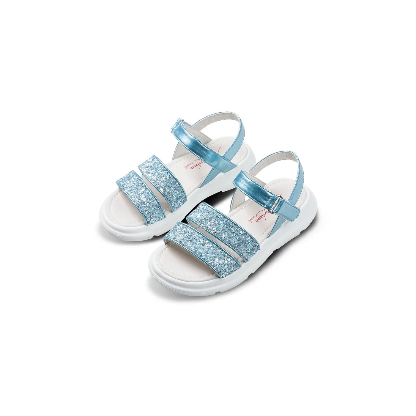 Frozen World Girl Metallic Blue Sandals