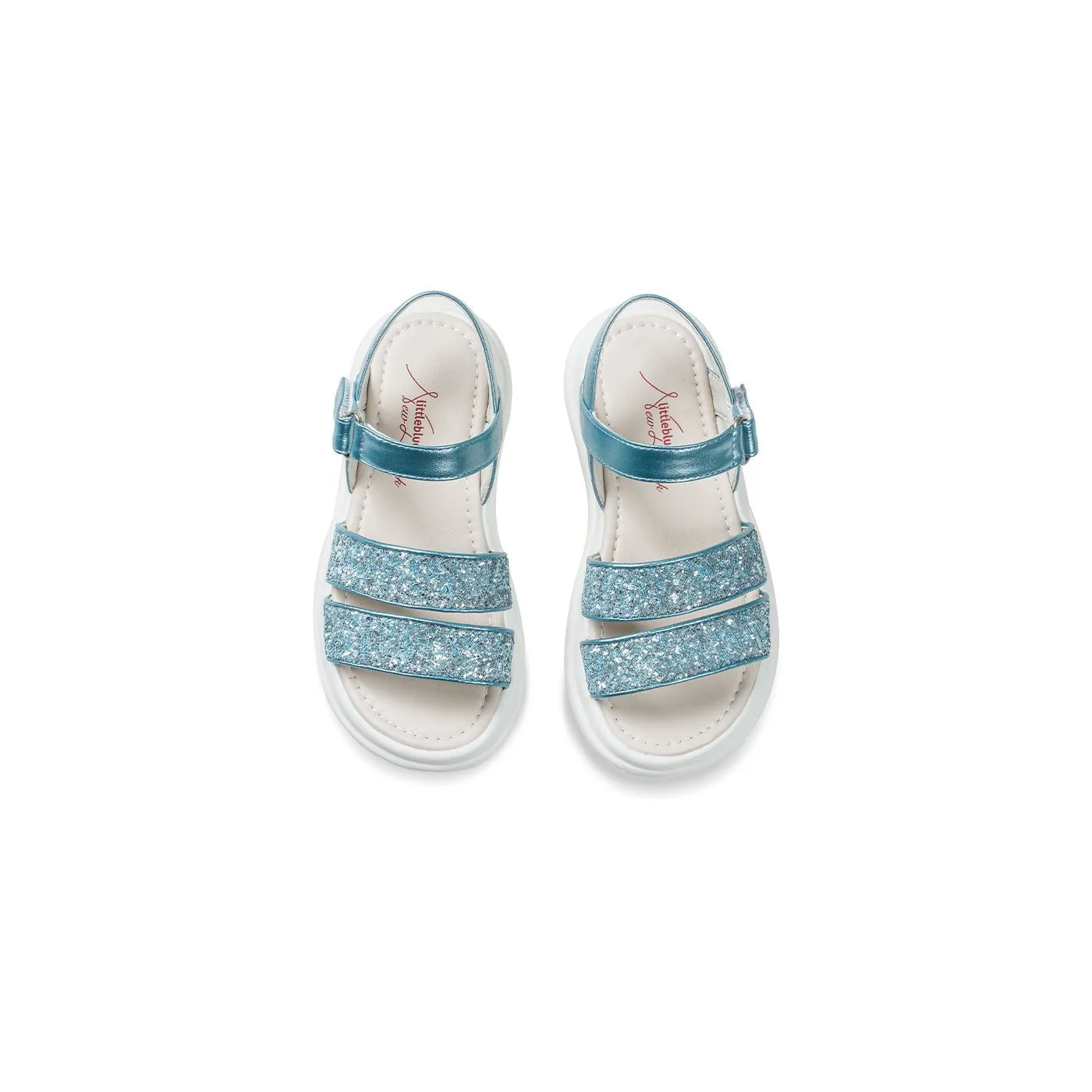 Frozen World Girl Metallic Blue Sandals