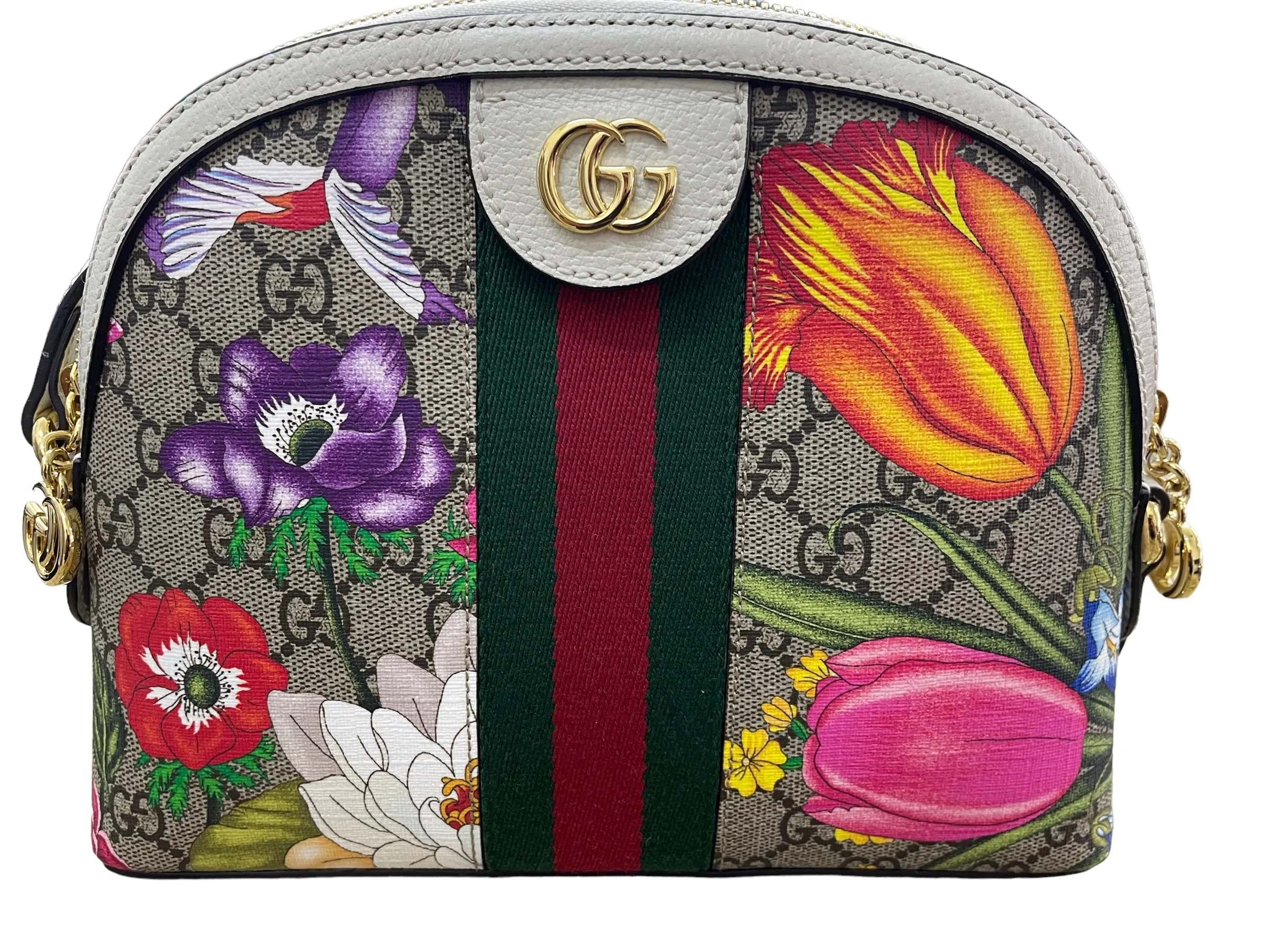 Gucci Ophidia Flora Dome Shoulder Bag