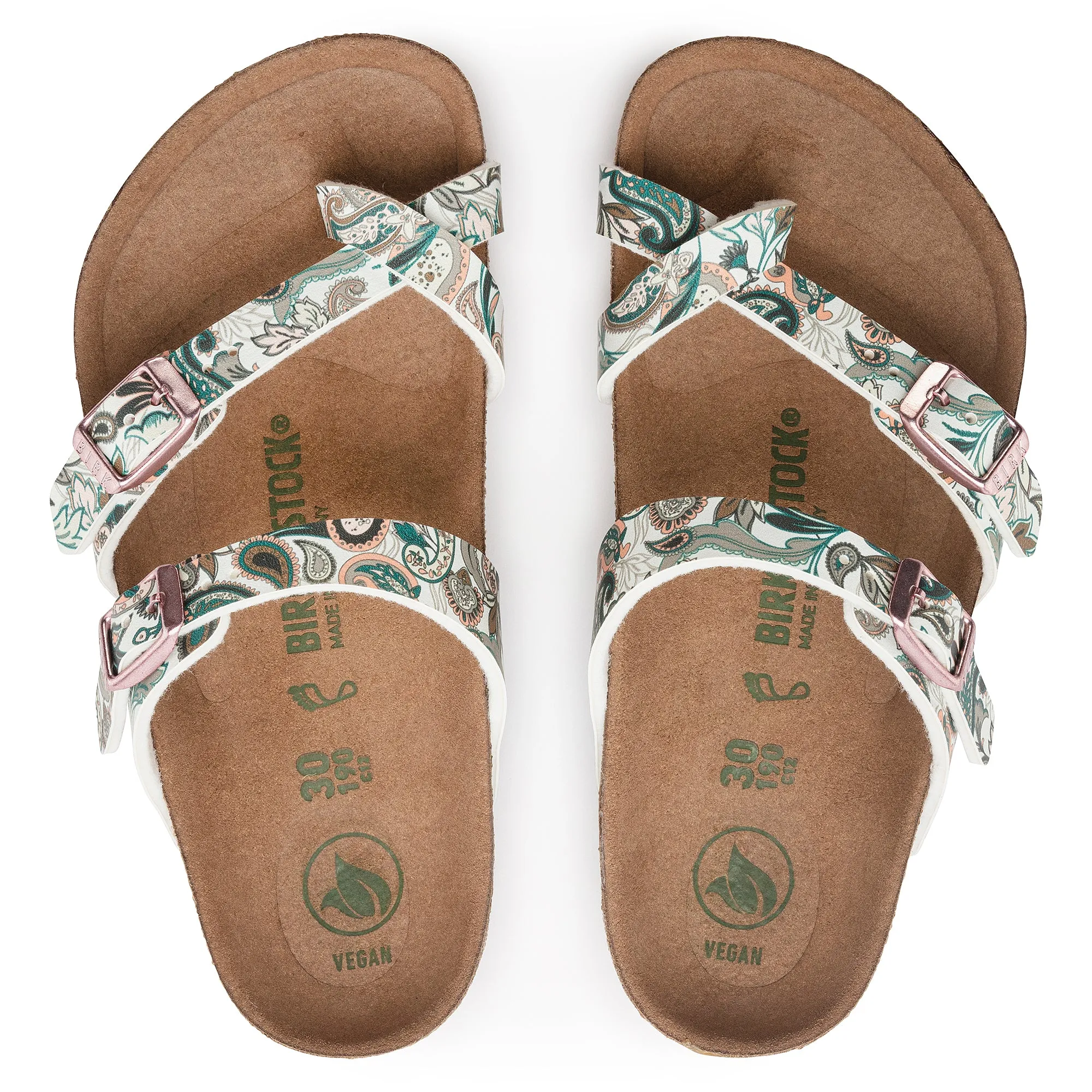 Kid's Birkenstock Mayari Vegan Birko-Flor Color: Paisley Light Rose