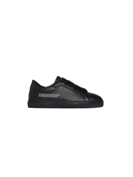 Kids Grape Leather Sneakers—black