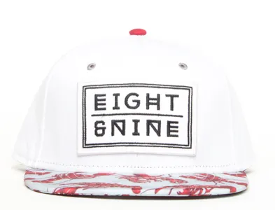 Lobster White Strapback Baseball Hat