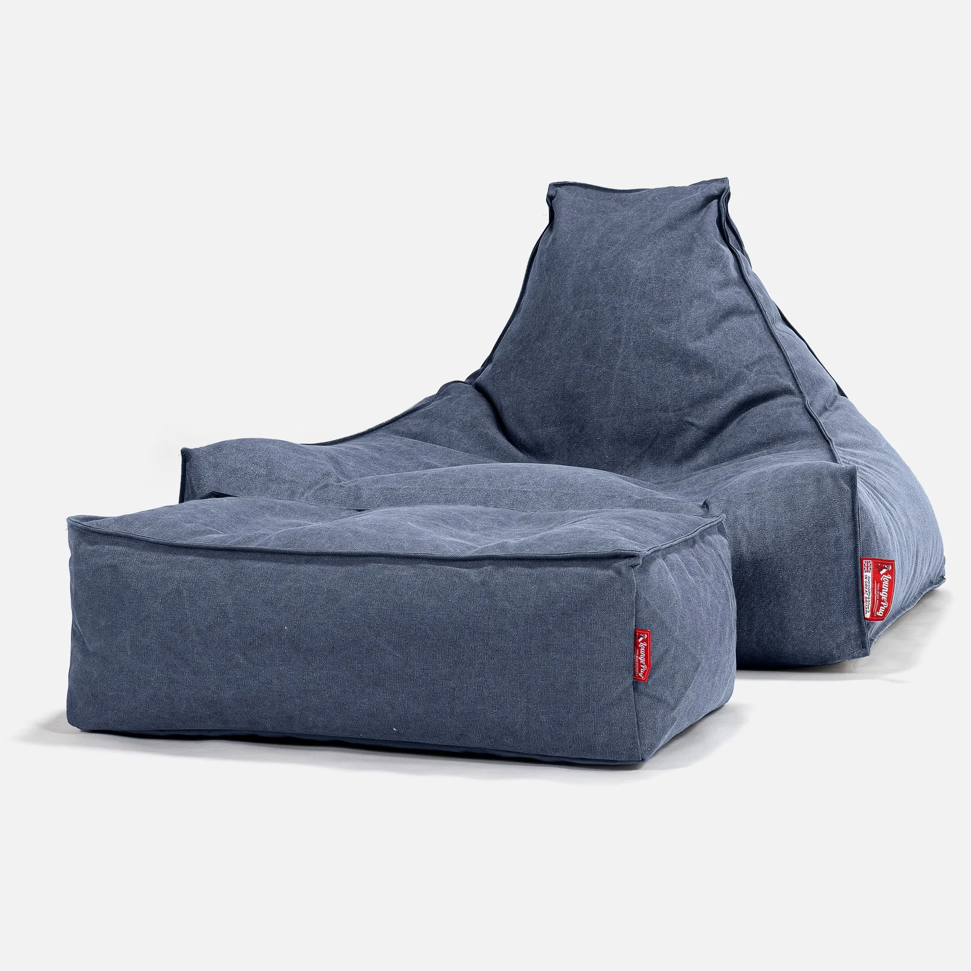 Lounger Beanbag - Canvas Navy