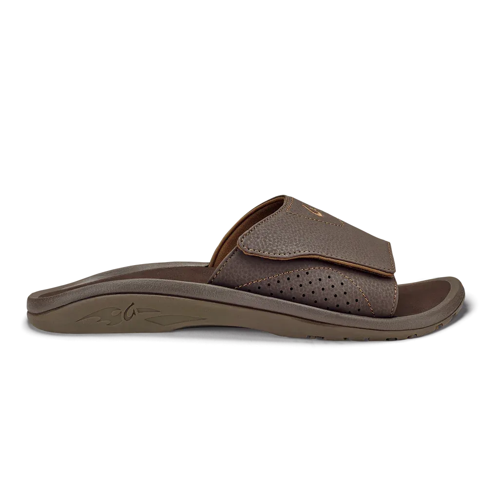 Men's Olukai Nalu Slide Color: Dark Java