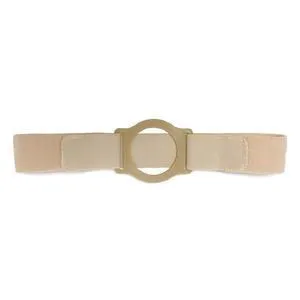 Nu-Comfort 2" Wide Beige Support Belt 3-3/8" I.D. Ring Plate 36"-40" Waist Large, Latex-Free