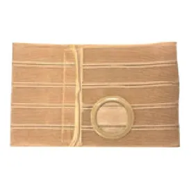 Nu-Hope Nu-Form™ Support Belt, 3-1/2'' Stoma, 9'' Wide, Left, 1-1/2'' From Bottom, Contoured, 3'' Auxiliary Single Rear, XL (41'' to 47'' Waist), Beige