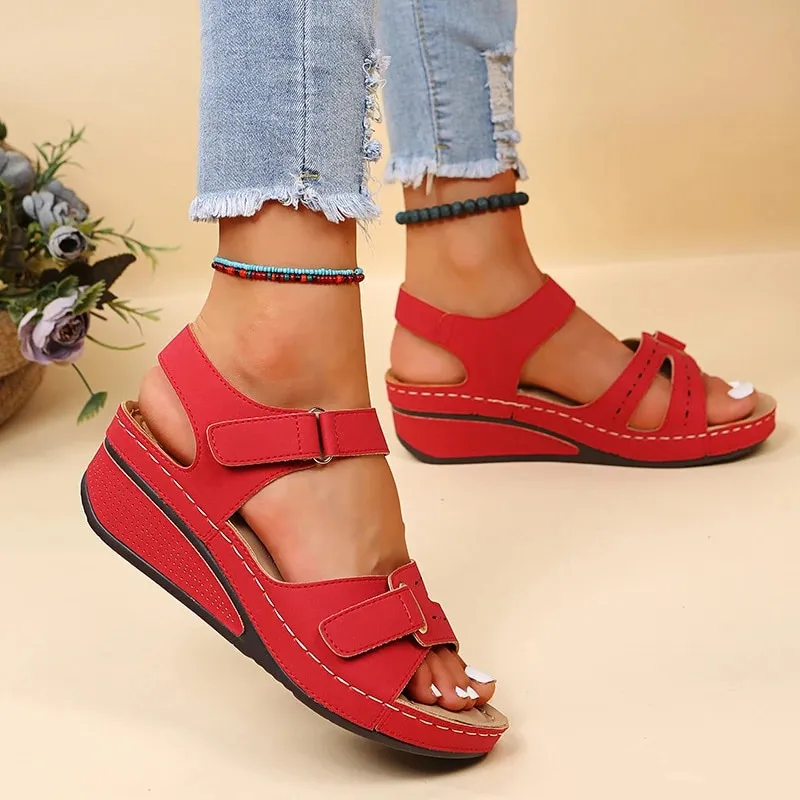 OCW Orthopedic Women Sandals Retro Soft Sole Open Toe Walking Sandals