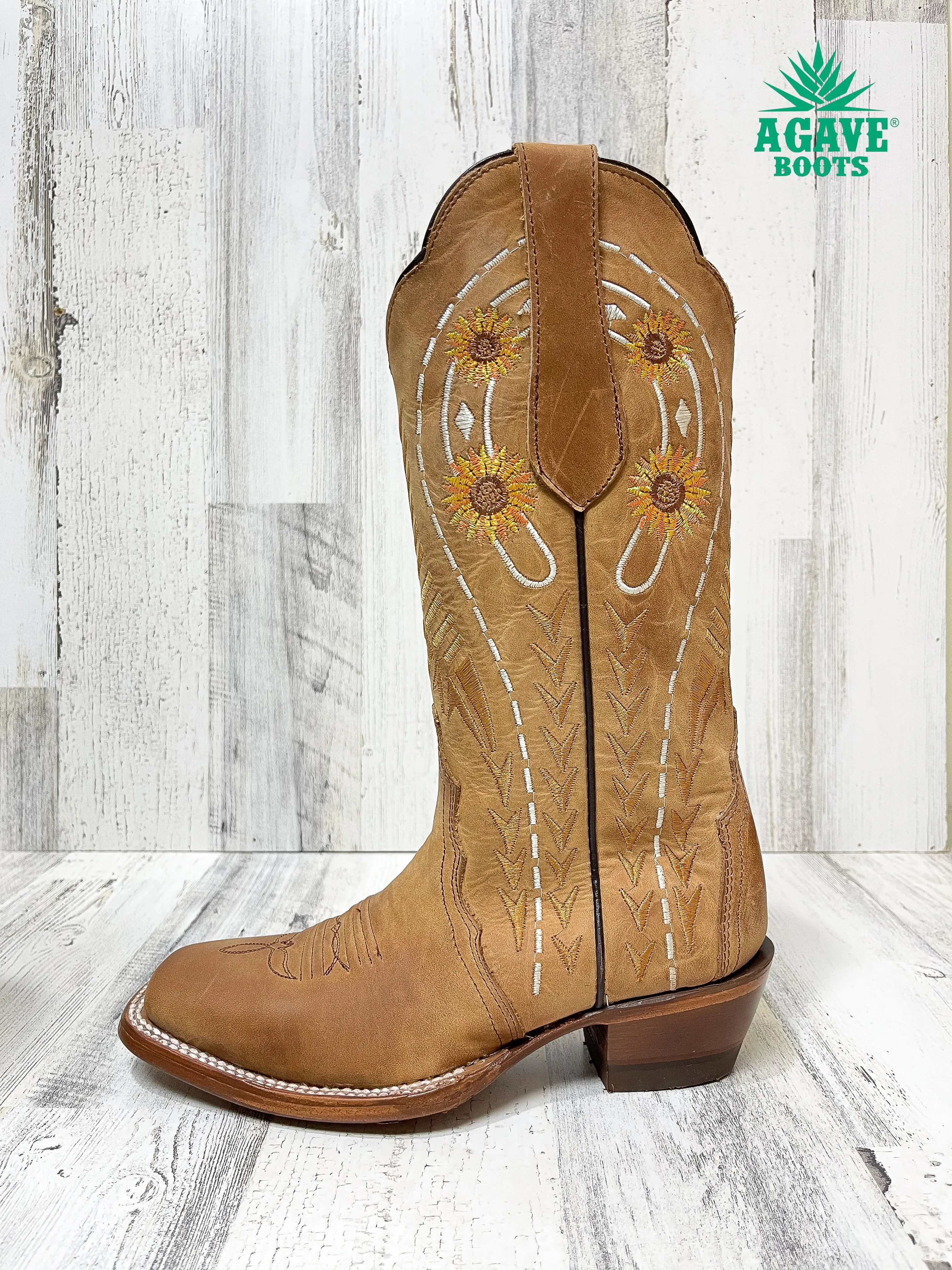 "SUNFLOWER" ORIX | WOMEN SQUARE TOE BOOTS