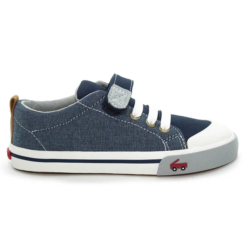 See Kai Run Stevie Sneakers Chambray Infants Walkers Toddlers Kids Boys - Kids Shoes