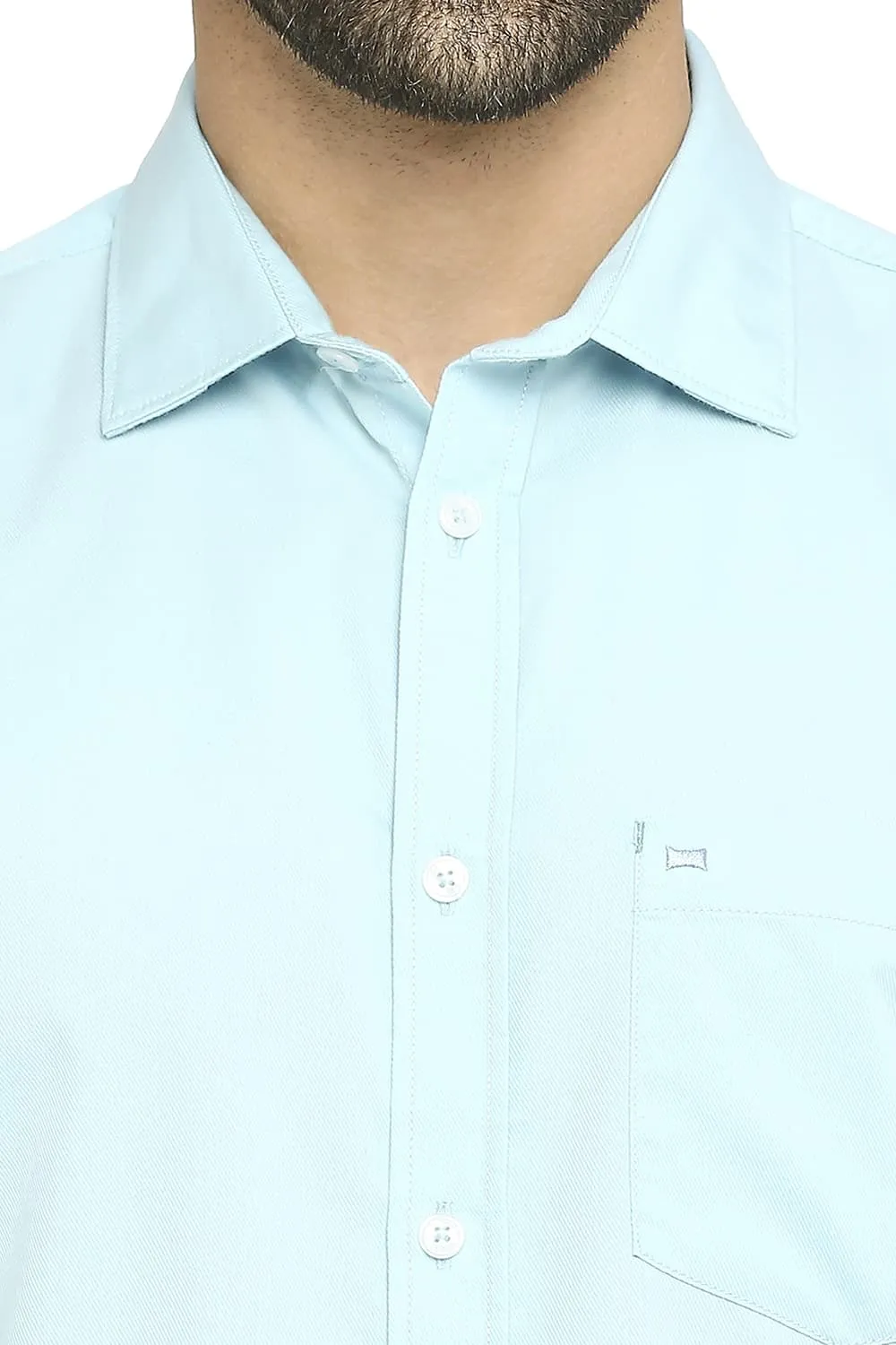 Slim Fit Cotton Polyester Cavalary Twill Shirt