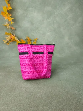 Small Handbag Pink with Allover Prints