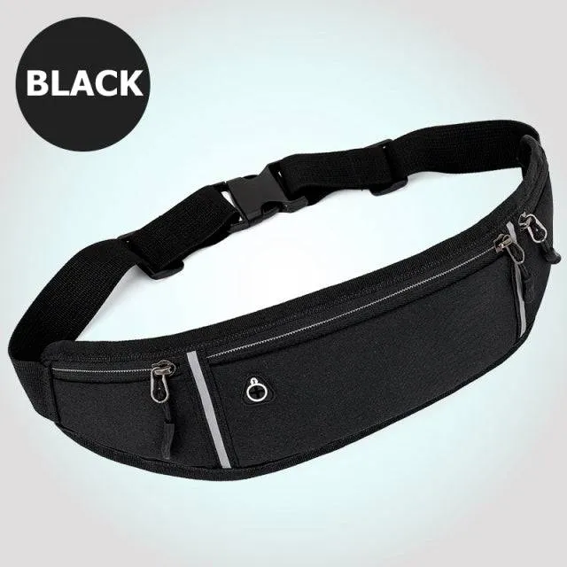 Sports and Running waist Bag with Reflective Strip , Adjustable , waterproof  unisex bag