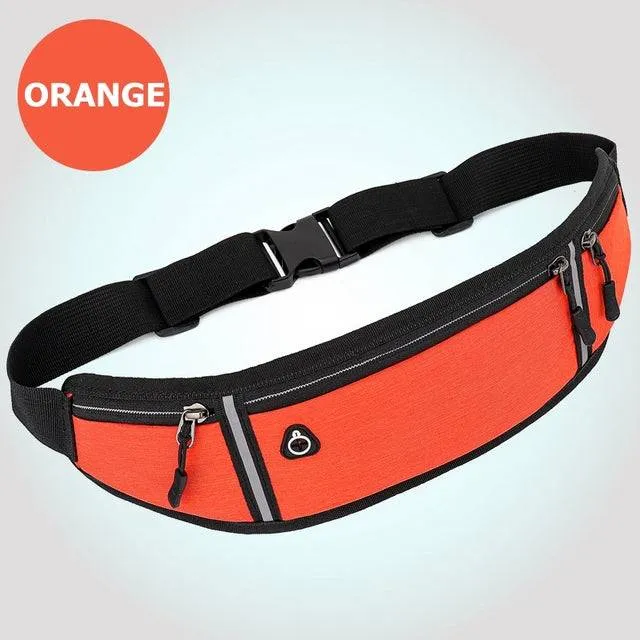 Sports and Running waist Bag with Reflective Strip , Adjustable , waterproof  unisex bag