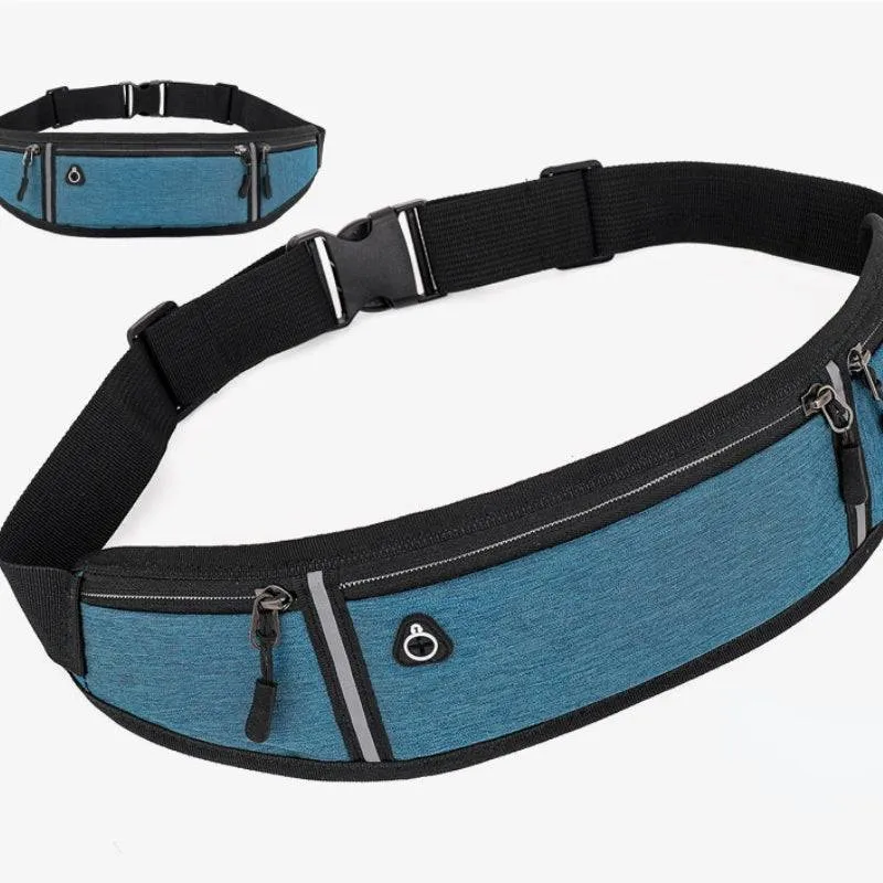 Sports and Running waist Bag with Reflective Strip , Adjustable , waterproof  unisex bag