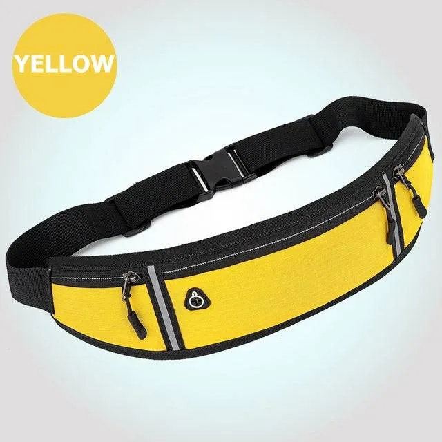 Sports and Running waist Bag with Reflective Strip , Adjustable , waterproof  unisex bag