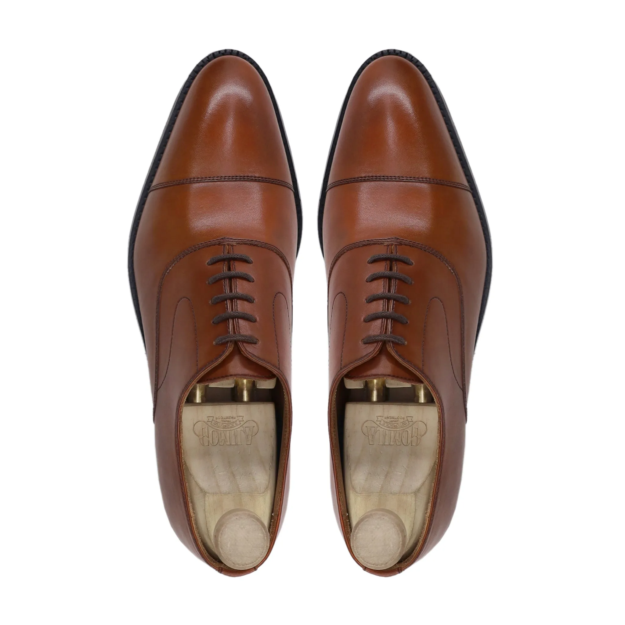 Suguru - Men's Tan Calf Leather Oxford Shoe