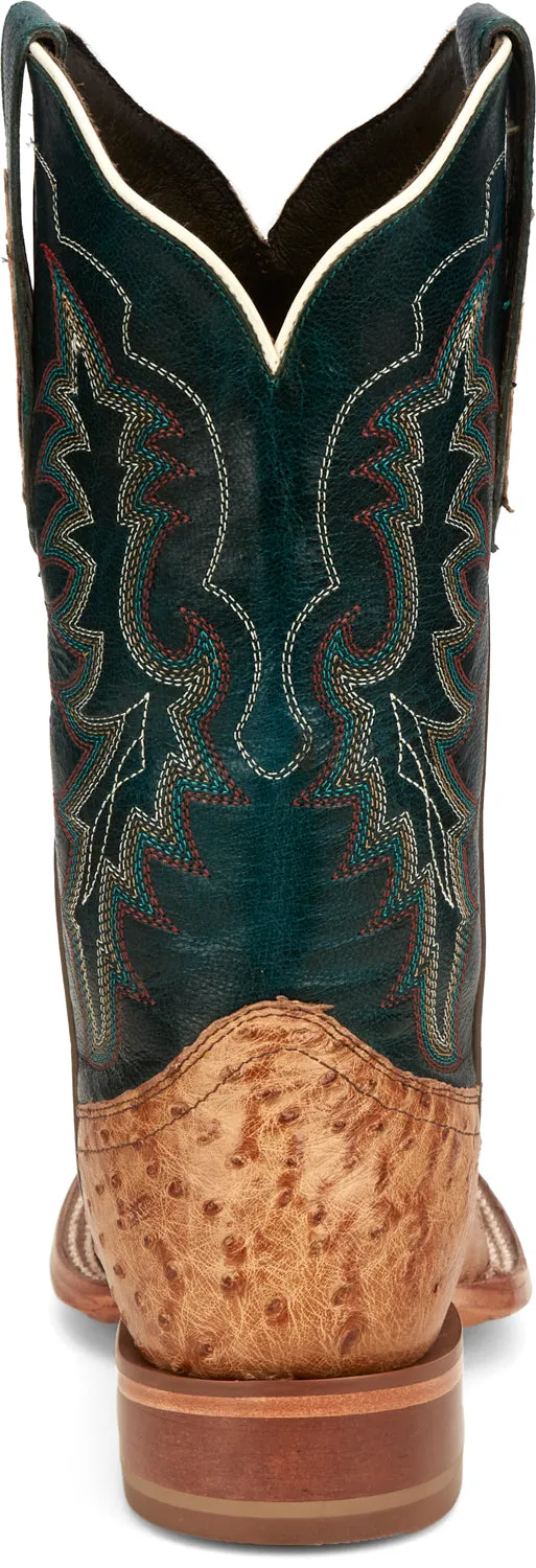 Tony Lama 11in Goat Womens Dark Teal Wildheart Leather Cowboy Boots